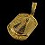 Pingente Nossa Senhora Mãe de Deus Cravejado Zircônia Banhado a Ouro 18K - Imagem 1