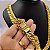 Cordão 20mm Grummet Elos Duplos Fecho PREMIUM 750 Banhado a Ouro 18K - Imagem 2