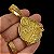 Pingente Medalha Tudo Passa Cravejado Banhado a Ouro 18K - Imagem 3