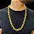 Cordão Cadeado 16mm Fecho Duplo 750 Banhado a Ouro 18K - Imagem 1