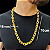 Cordão Cadeado 16mm Fecho Duplo 750 Banhado a Ouro 18K - Imagem 4