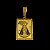 Pingente Medalha Nossa Senhora Cravejada Banhada a Ouro 18K - Imagem 4