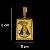 Pingente Medalha Nossa Senhora Cravejada Banhada a Ouro 18K - Imagem 2