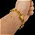 Pulseira Tijolinho 8mm com trava Dupla Banhada a Ouro 18K - Imagem 5