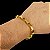 Pulseira Tijolinho 8mm com trava Dupla Banhada a Ouro 18K - Imagem 2