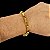 Pulseira Tijolinho 8mm com trava Dupla Banhada a Ouro 18K - Imagem 7