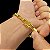 Pulseira Tijolinho 8mm com trava Dupla Banhada a Ouro 18K - Imagem 4