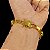 Pulseira Tijolinho 8mm com trava Dupla Banhada a Ouro 18K - Imagem 8
