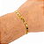 Pulseira Italiana Piastrine 4mm Fecho Duplo 750 Banhado a Ouro 18K - Imagem 6