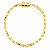 Pulseira Italiana Piastrine 4mm Fecho Duplo 750 Banhado a Ouro 18K - Imagem 2