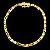 Pulseira Italiana Piastrine 4mm Fecho Duplo 750 Banhado a Ouro 18K - Imagem 1