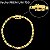 Pulseira Italiana Piastrine 4mm Fecho Duplo 750 Banhado a Ouro 18K - Imagem 3
