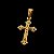 Pingente Crucifixo Pequeno Jesus Banhado a Ouro 18K - Imagem 3