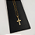 Cordão e Pulseira Veneziana Banhada a Ouro 18K + Pingente Cruz - Imagem 7