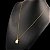Cordão Veneziano Banhado a Ouro 18K + Pingente Pedra Cristal - Imagem 6