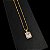 Cordão e Pulseira Veneziana Banhada a Ouro 18K + Pingente Pedra Cristal - Imagem 6