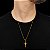 Cordão e Pulseira Veneziana Banhada a Ouro 18K + Pingente Jesus na Cruz - Imagem 4