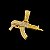 Pingente Fuzil Cravejado Banhado a Ouro 18K - Imagem 4