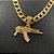 Pingente Fuzil Cravejado Banhado a Ouro 18K - Imagem 6