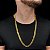 CORDÃO GRUMMET PITBULL 10MM FECHO DUPLO 750 BANHADA A OURO 18K - Imagem 1