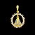 PINGENTE CRAVEJADO NOSSA SENHORA BANHADO A OURO 18K - Imagem 1