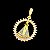 PINGENTE CRAVEJADO NOSSA SENHORA BANHADO A OURO 18K - Imagem 3
