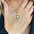 Conjunto Feminino Nossa Senhora Cravejada + Par de Brincos | Cordão Veneziano 45cm - Imagem 2