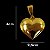 CORDÃO ELO PORTUGUES 7MM FECHO PREMIUM FEMININO COM PINGENTE CORAÇÃO BANHADA A OURO 18K - Imagem 2