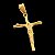 PINGENTE JESUS NA CRUZ BANHADA A OURO 18K - Imagem 4