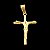 PINGENTE JESUS NA CRUZ BANHADA A OURO 18K - Imagem 1