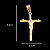 PINGENTE JESUS NA CRUZ BANHADA A OURO 18K - Imagem 2