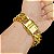 PULSEIRA LACRAIA 20MM FECHO DUPLO 750 BANHADA A OURO 18K - Imagem 7