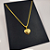 CORDÃO FEMININO PERUANO 4MM COM PINGENTE CORAÇÃO BANHADA A OURO 18K - Imagem 8