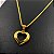 CORDÃO FEMININO PERUANO 4MM COM PINGENTE CORAÇÃO VAZADO BANHADO A OURO 18K - Imagem 7