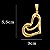 Cordão Feminino Peruano 4mm com Pingente Coração Grande Vazado Banhado a Ouro 18K - Imagem 2