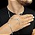 CORDÃO E PULSEIRA 3MM ITALIANA + PINGENTE CRUZ VITORIANO BANHADA A PRATA 925 - Imagem 1