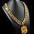 CORDÃO LACRAIA 20MM FECHO DUPLO 750 BANHADO  A OURO 18K + PINGENTE PLACA JESUS - Imagem 5