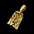 Pingente Rosto de Jesus Olhos Cravejados Banhado a Ouro 18K - Imagem 4
