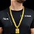Cordão e Pulseira Lacraia 13mm Banhado a Ouro 18K + Pingente Leão Cravejado - Imagem 7