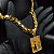 Cordão Dubai 13mm com Fecho Gaveta Duplo Banhado a Ouro 18K + Pingente Nossa Senhora Cravejado - Imagem 4