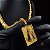 Cordão Dubai 13mm com Fecho Gaveta Duplo Banhado a Ouro 18K + Pingente Nossa Senhora Cravejado - Imagem 6