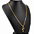 Cordão Italiano Piastrine 3mm Banhada a Ouro 18K + Cruz 3D - Imagem 8