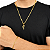 Cordão e Pulseira Italiana Piastrine 3mm Banhada a Ouro 18K + Crucifixo 3D - Imagem 5
