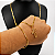 Cordão e Pulseira Italiana Piastrine 3mm Banhada a Ouro 18K + Crucifixo 3D - Imagem 6