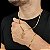 Cordão e Pulseira Italiana Piastrine 3mm Banhada a Ouro 18K + Crucifixo 3D - Imagem 2