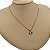 Cordão Grummet Feminino 2mm Banhado a Ouro 18k + Pingente Coração - Imagem 3