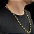 Cordão Tijolinho 8mm Fecho Duplo Banhado a Ouro 18K - Imagem 5
