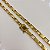 Cordão Tijolinho 8mm Fecho Duplo Banhado a Ouro 18K - Imagem 6