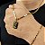 Cordão e Pulseira Italiana Piastrine 3mm Banhada a Ouro 18K + Medalha Salmo 23 - Imagem 3