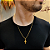 Cordão Grummet Masculino 2mm Banhado a Ouro 18K + Crucifixo Vitoriano - Imagem 6